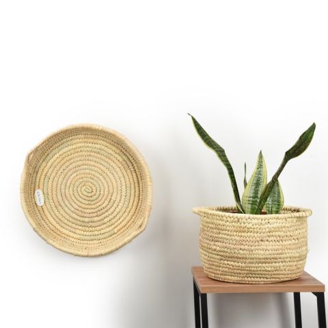 Carpinus Hasır Duvar Tabağı Büyük Boy_ 40 cm