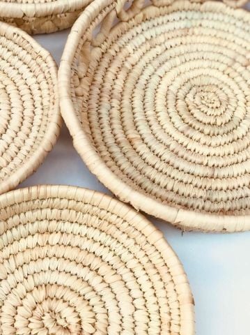 Prickly Hasır Duvar Tabağı Seti_ 6'lı set