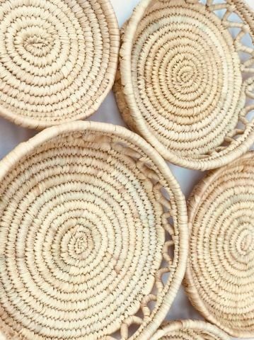 Prickly Hasır Duvar Tabağı Seti_ 6'lı set