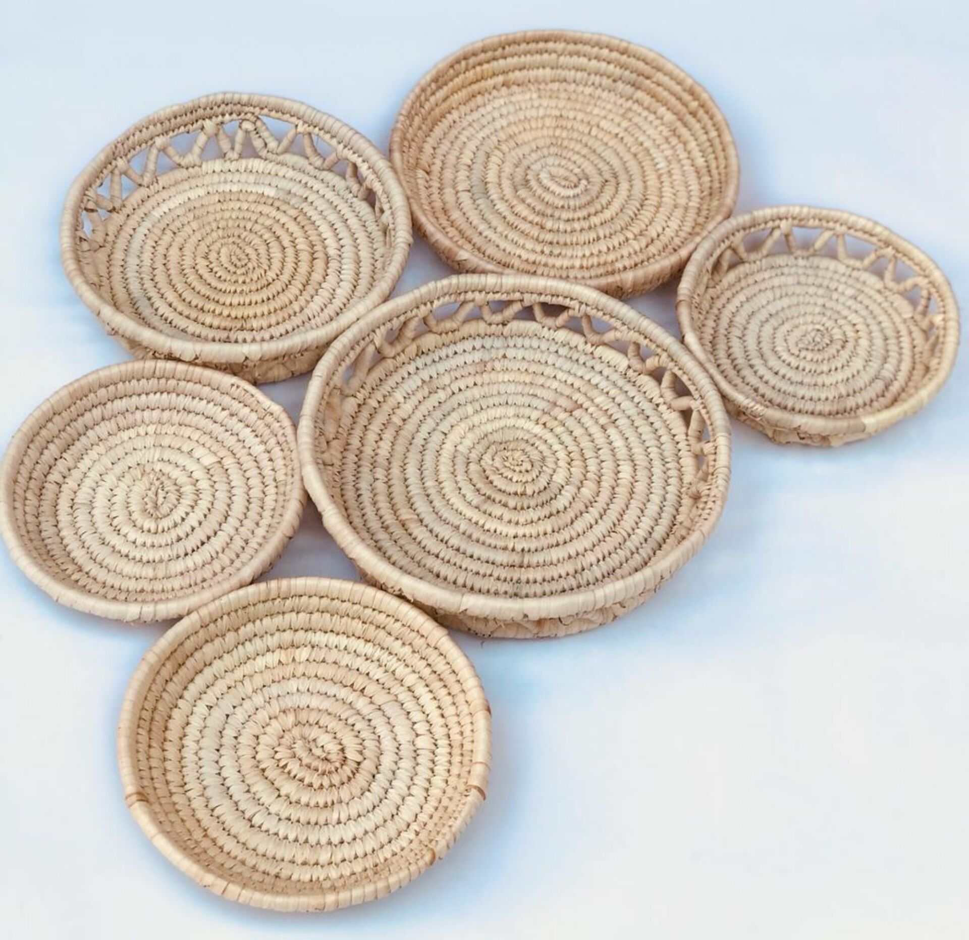 Prickly Hasır Duvar Tabağı Seti_ 6'lı set