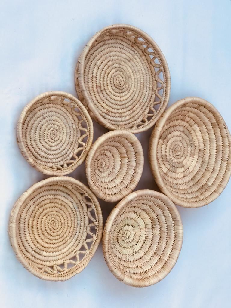 Salvia M3 Hasır Duvar Tabağı Seti_ 6'lı set