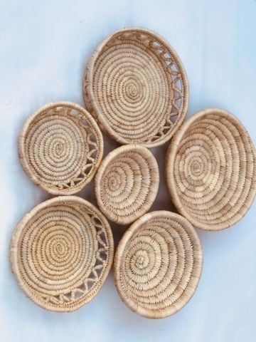 Salvia M3 Hasır Duvar Tabağı Seti_ 6'lı set