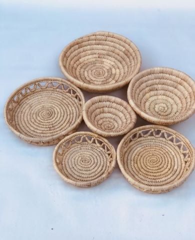 Salvia M3 Hasır Duvar Tabağı Seti_ 6'lı set