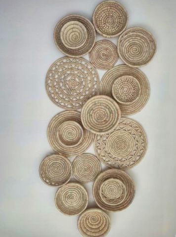 OREGANOS   HASIR DUVAR TABAĞI PALMİYE YAPRAĞI 18'Lİ SET