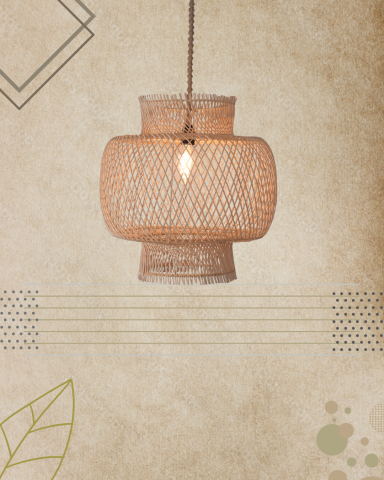 ASPENDOS ÇAPRAZ RATTAN AVİZE
