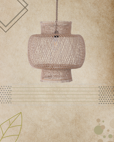 ASPENDOS ÇAPRAZ RATTAN AVİZE
